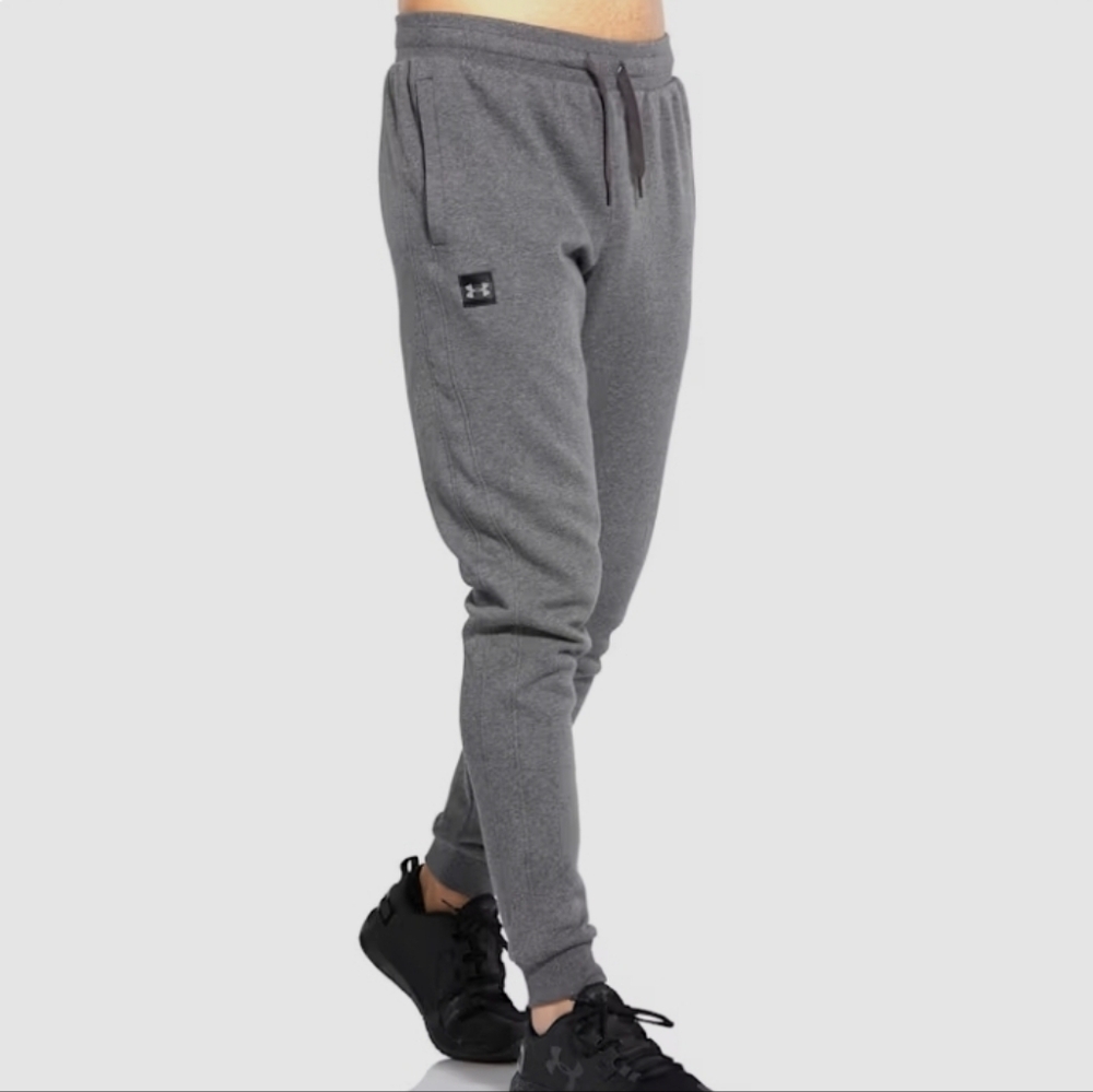 Under Armour Men's Charcoal Joggers, Mens Small